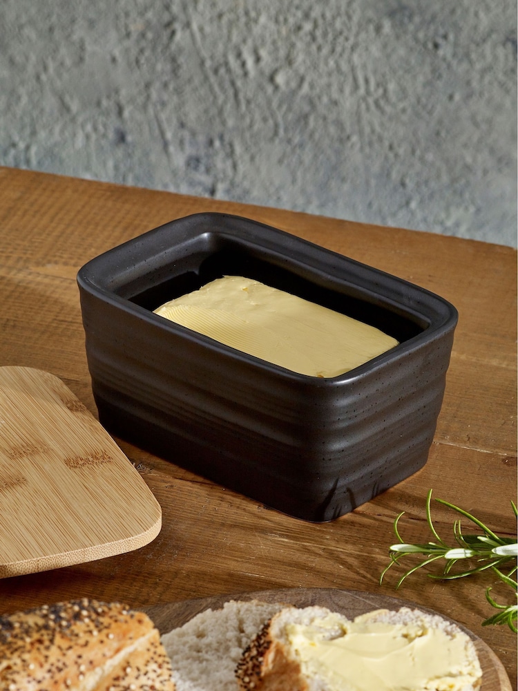 Black Bronx Butter Dish - Image 2 of 3 Black Bronx Butter Dish - Image 2 of 3