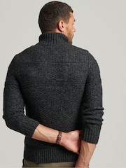 Чорний - Superdry Jacob Хенлі Стрибун (англ. - Image 2 of 6