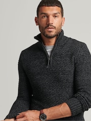 Чорний - Superdry Jacob Хенлі Стрибун (англ. - Image 4 of 6