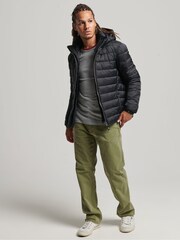 أسود - جاكيت مبطن Fuji كلاسيكي من Superdry - صورة 4 من 7