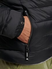 أسود - جاكيت مبطن Fuji كلاسيكي من Superdry - صورة 5 من 7