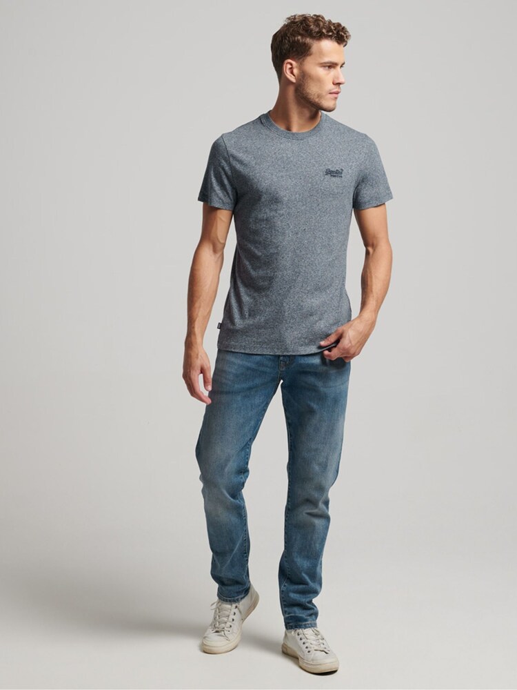 Темно-синий Frosted Grit - Superdry Vintage Embroidered 100% Cotton T-Shirt - Изображение 2 из 5
