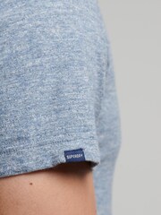 Superdry Creek Blue Marl Cotton Vintage Embroidered T-Shirt - Image 3 of 5