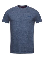 Superdry Creek Blue Marl Cotton Vintage Embroidered T-Shirt - Image 5 of 5