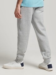 Superdry Light Grey Cotton Vintage Logo Embroidered Joggers - Image 2 of 5