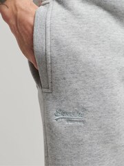 Superdry Light Grey Cotton Vintage Logo Embroidered Joggers - Image 4 of 5