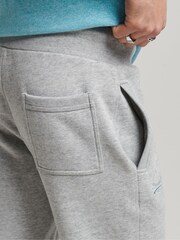 Superdry Light Grey Cotton Vintage Logo Embroidered Joggers - Image 5 of 5