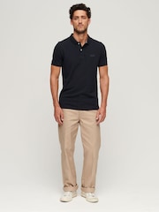 Superdry Navy 100% Cotton Classic Pique Polo Shirt - Image 2 of 8