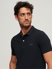 Superdry Navy 100% Cotton Classic Pique Polo Shirt - Image 3 of 8