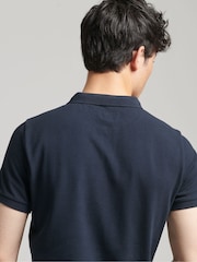 Superdry Navy 100% Cotton Classic Pique Polo Shirt - Image 5 of 8