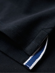 Superdry Navy 100% Cotton Classic Pique Polo Shirt - Image 7 of 8