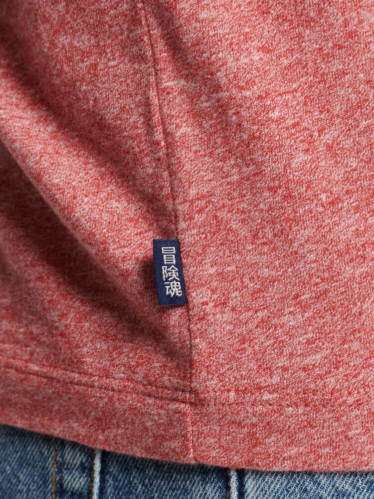 Superdry Mid Red Marl Cotton Vintage Embroidered T-Shirt - Image 4 of 4