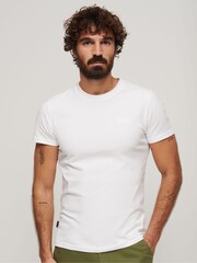 Optic White - Superdry Vintage Embroidered 100% Cotton T-Shirt - Изображение 1 из 6