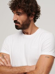 Optic White - Superdry Vintage Embroidered 100% Cotton T-Shirt - Изображение 2 из 6