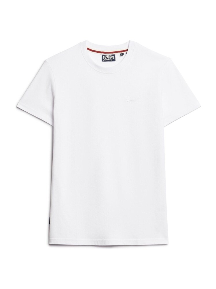 Blanc optique - T-shirt Superdry brodé vintage 100% coton - Image 4 of 6