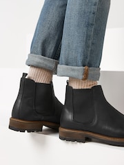 Black Leather Chelsea Boots - Image 3 of 7