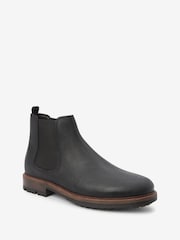Black Leather Chelsea Boots - Image 5 of 7