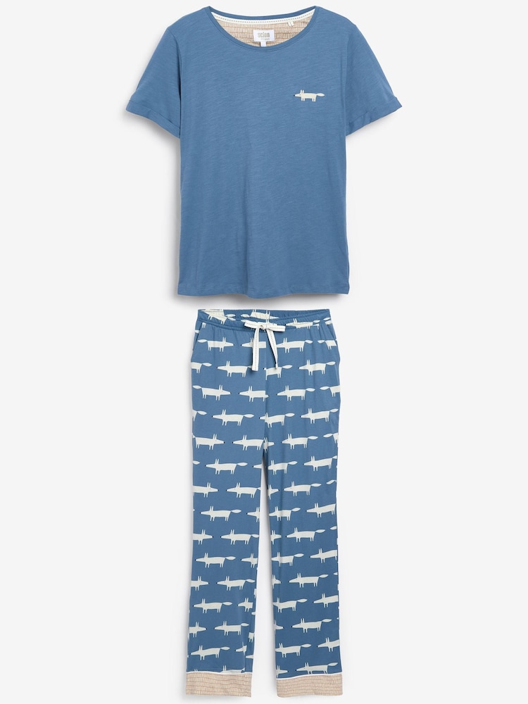 Navy Blue Mr Fox Mr Fox Scion At Next Cotton Pyjamas - Image 2 of 4 Navy Blue Mr Fox Mr Fox Scion At Next Cotton Pyjamas - Image 2 of 4
