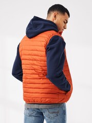 FatFace Falmouth Orange Puffer Gilet - Image 2 of 4