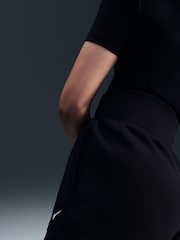 Negro - Nike Sportswear Phoenix Fleece Alto-Waisted Loose Shorts - Imagen 5 de 6