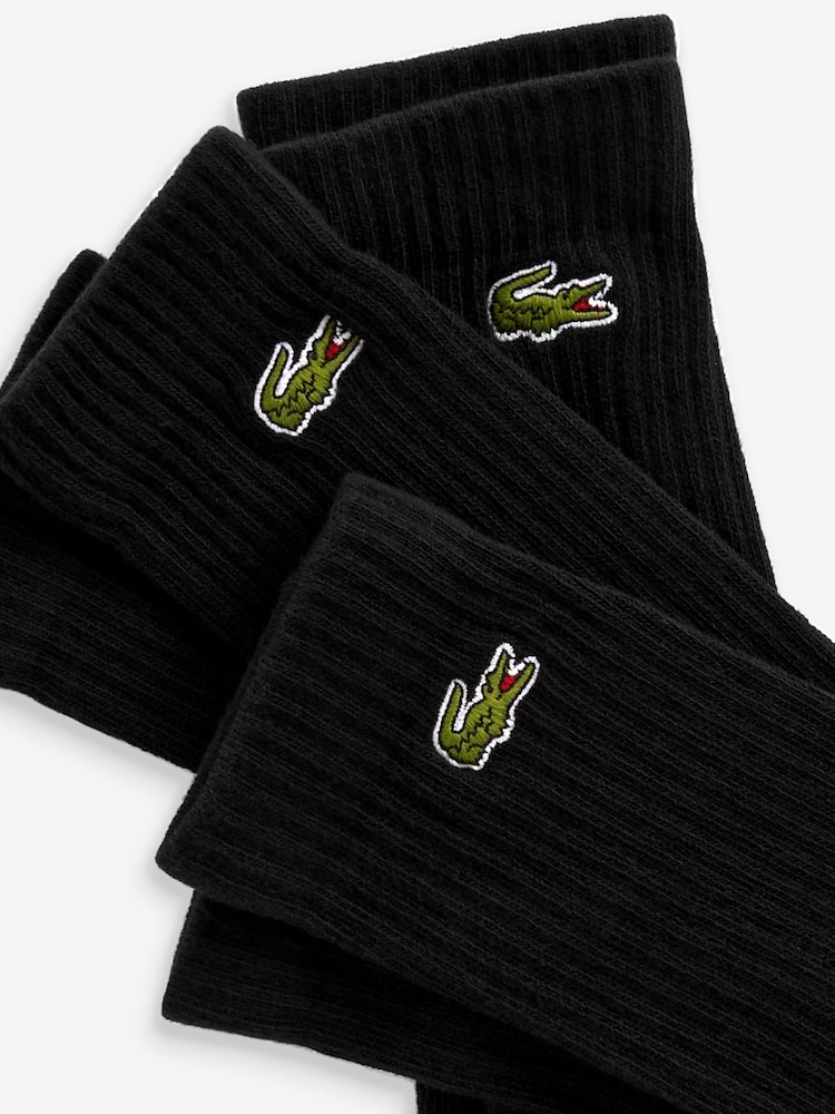 Lacoste Logo Socks 3 Pack - Image 3 of 3