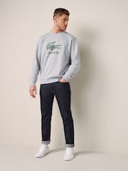 Lacoste Slim Fit Dark  Stretch Cotton Denim Jeans - Image 3 of 6