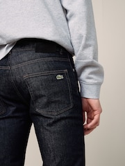 Lacoste Slim Fit Dark  Stretch Cotton Denim Jeans - Image 4 of 6