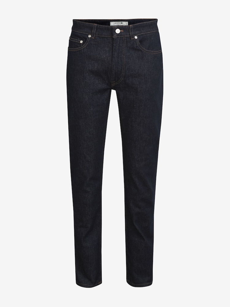 Lacoste Slim Fit Dark  Stretch Cotton Denim Jeans - Image 6 of 6
