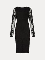 Phase Eight Black Tapework Isobel Lace Dress - Image 6 of 6