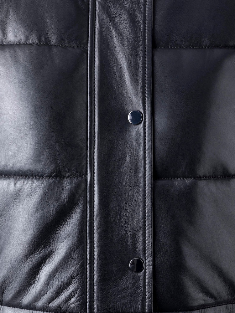 Lakeland Clothing Leather Lowood Long Black Gilet - Image 6 of 6