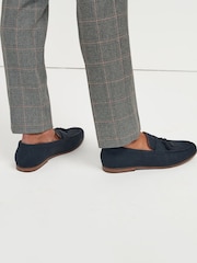 Navy Blue Tassel Loafers - Image 2 of 6