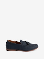 Navy Blue Tassel Loafers - Image 3 of 6