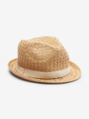 Natural Weave Trilby Hat - Image 1 of 1