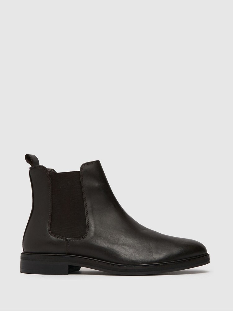 Schuh Dante Leather Chelsea Brown Boots - Image 1 of 4