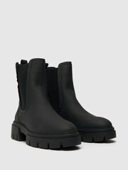 Schuh Amaya Black Chunky Chelsea Boots - Image 2 of 4