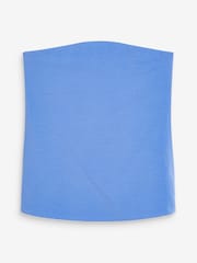 Blue Cotton Rich Bandeau Boobtube Top - Image 1 of 1