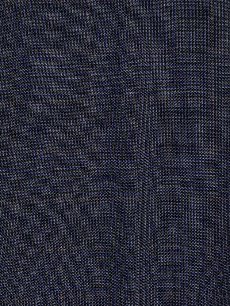 Mornarica - Karirasta obleka po meri Signature TG Di Fabio Wool Rich: hlače - Slika 5 iz 5