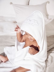 The White Company 100% Cotton Elephant Hooded Towel - Image 1 of 4