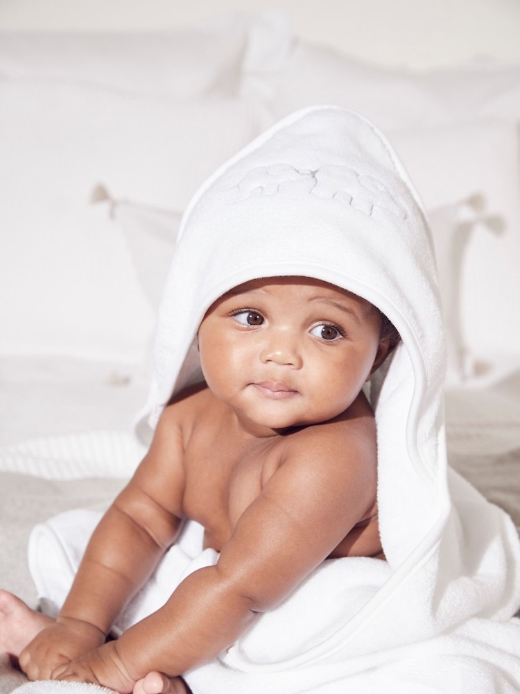 The White Company 100% Cotton Elephant Hooded Towel - Image 3 of 4