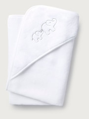 The White Company 100% Cotton Elephant Hooded Towel - Image 4 of 4