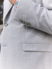 Light Grey Oversized Motionflex Stretch Suit Jacket - Image 5 of 6