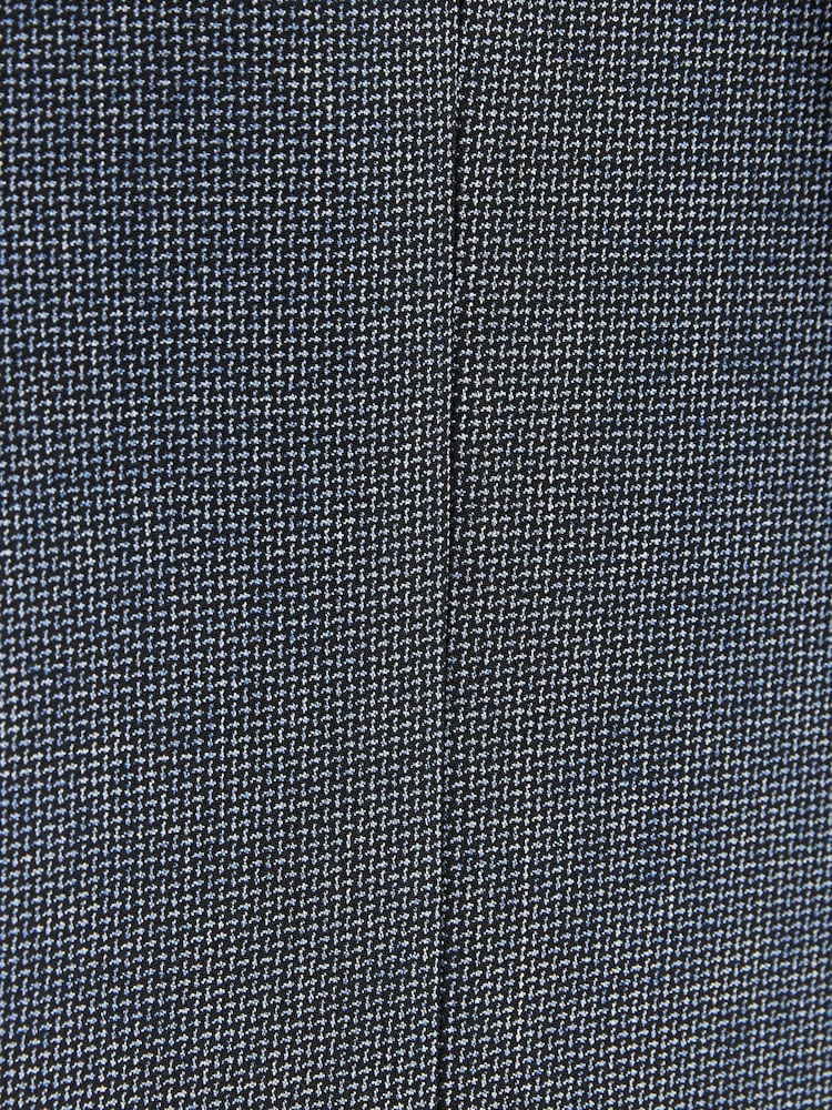 Blue Slim Fit Motion Flex Textured Suit: Jacket - Image 12 of 12