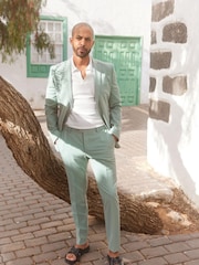 Green Skinny Fit Motion Flex Stretch Suit: Trousers - Image 1 of 5