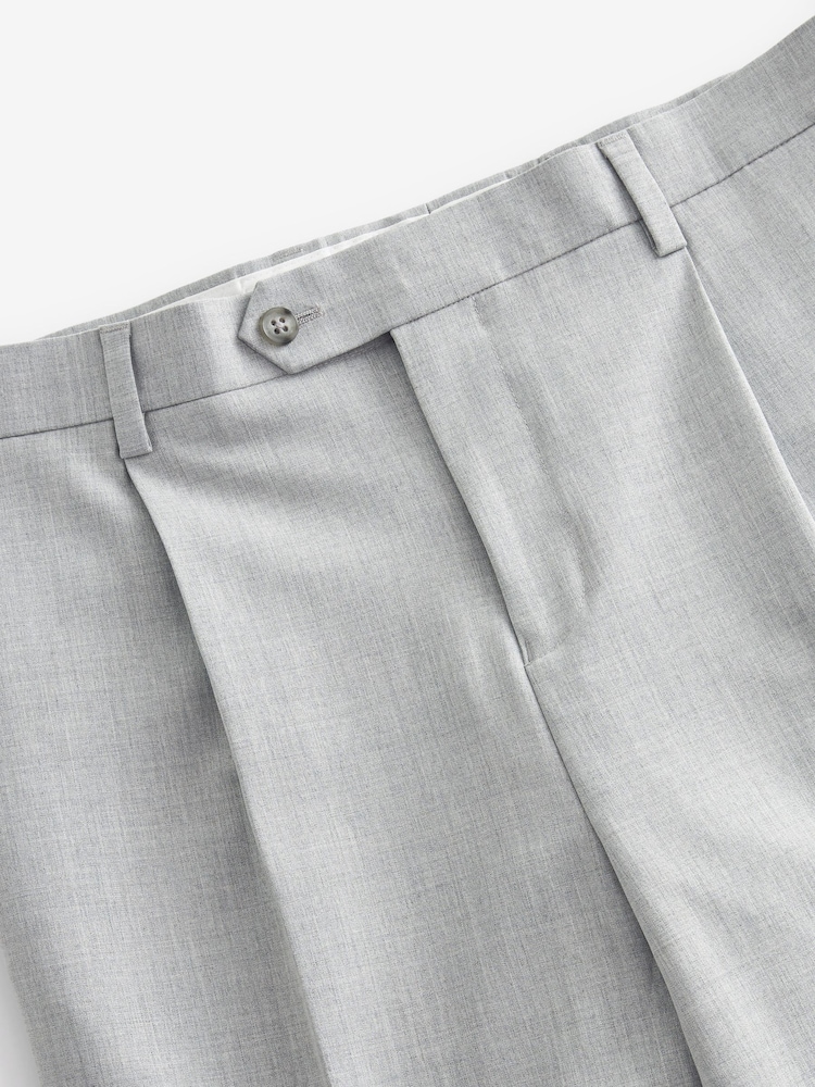 Light Grey Relaxed Fit Motionflex Stretch Suit Trousers - Image 7 of 9