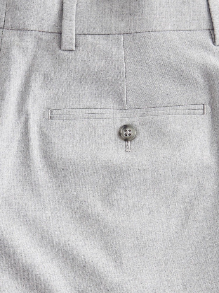 Light Grey Relaxed Fit Motionflex Stretch Suit Trousers - Image 8 of 9