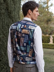 Gris - Coupe classique Gilet Donegal garni - Image 3 de 8