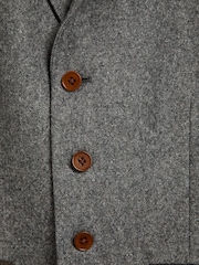 Gris - Coupe classique Gilet Donegal garni - Image 7 de 8