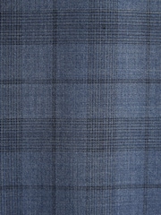 Mid Blue Check Suit: Jacket - Image 6 of 11
