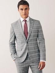 Grey Check Suit: Jacket - Image 1 of 10