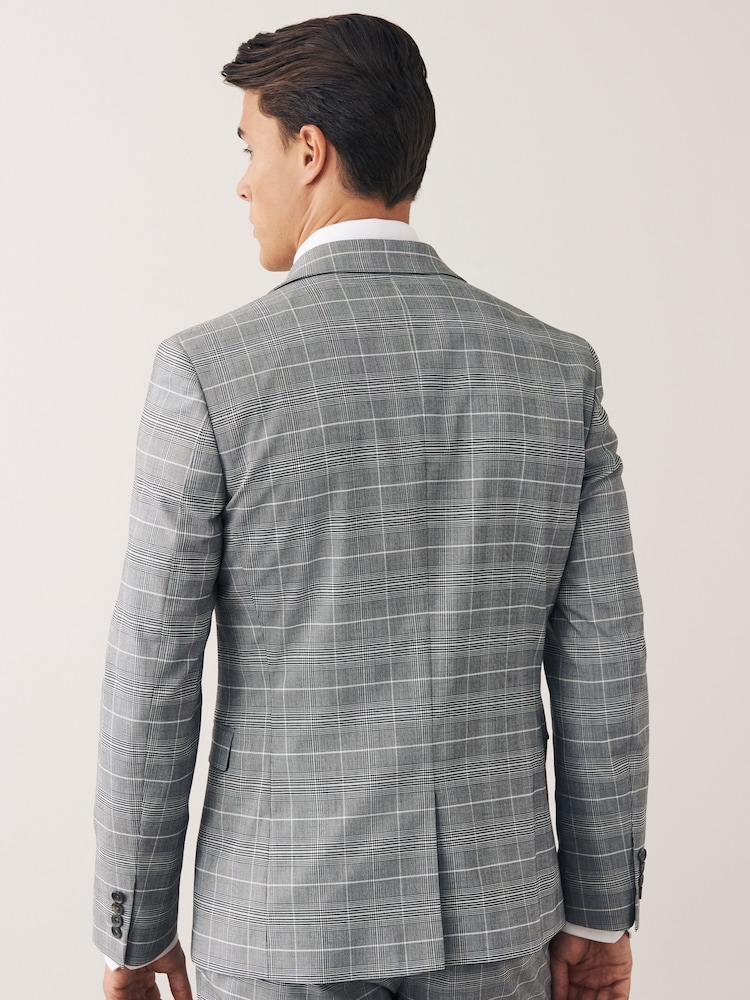 Grey Check Suit: Jacket - Image 2 of 10